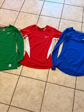 Nike Women’s Athletic Tops - Red, Green, Blue